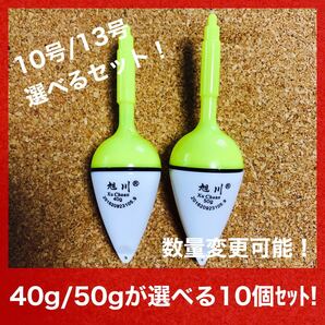 40g/50g混合!変色電気ウキ 10個セット 沈むと色が変わる LED 夜釣り