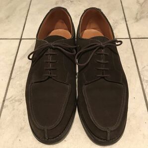 希少カラー Crockett&Jones クロケット&ジョーンズ 「MORETON モールトン」 オリーブ スエード ダイナイトソール仕様 イングランド・メイドの画像1