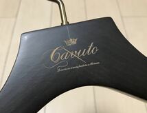 希少 未使用 「Sartoria Cavuto サルトリア カブート」木製ハンガー ＋ ガーメントケースセット ビスポーク サルト_画像2