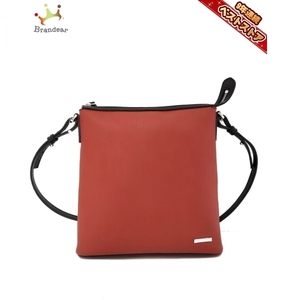 Bvlgari BVLGARI Shoulder Bag-PVC (Vinyl Chloride) x Leather Red x Black Bag Bag, Bvlgari, Others