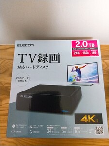 ELECOM ELD-JOTV020UBk 2TB 外付けHDD