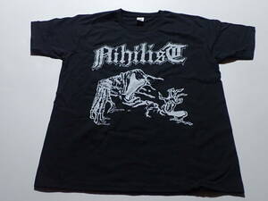 NIHILIST Tシャツ ENTOMBED GRAVE DISMEMBER NIRVANA2002 MACRODEX TRAUMATIC CARNAGE CARBONIZED AUTOPSY DEATH METAL OSDM デスメタル