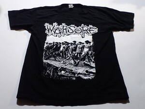 WARSORE Tシャツ FEAR OF GOD NAPALM DEATH ASSUCK TERRORIZER NAUSEA GORE BEYOND NECROPSY PHOBIA CRUST GRIND クラスト グラインドコア