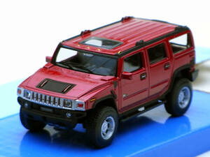 1/72 Hongwell Cararama box Hummer H2 red tea meta