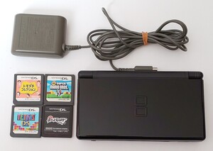 ☆ ニンテンドーDS Lite☆動作良品☆ポケモン☆マリオ☆ソフト4本+充電器付☆