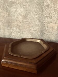 灰皿 ヴィンテージ ブロカント スペイン フランス 骨董 アンティーク 店舗什器 ディスプレイ 古道具 古家具 真鍮