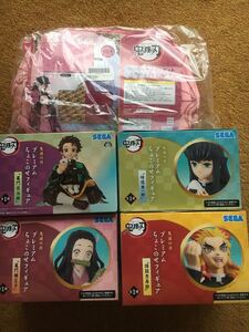 鬼滅の刃 プレミアムちょこのせフィギュア 竈門炭治郎 竈門禰豆子 時透無一郎 煉獄杏寿郎 フード付きブランケット 竈門禰豆子