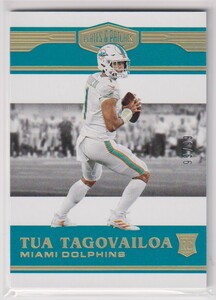 NFL TUA TAGOVAILOA 2020 PANINI PLATES & PATCHES FOOTBALL DOLPHINS ROOKIE CARD 99/99 枚限定 トゥア・タゴヴァイロア ラストナンバー