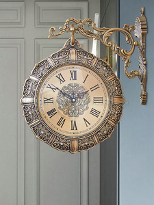 人気美品★ヨーロッパの両面時計 復古 デコレーション 簡約 豪華 時計
