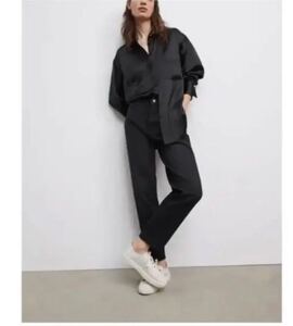 ZARA ザラ マムフィットデニム 36 ブラック