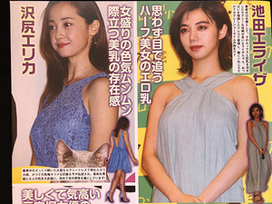 切り抜き 2P■池田エライザ・沢尻エリカ・野々すみ花・真木よう子・黒木メイサ・仲里依紗・浅田真央/女優・アイドル/ドレス　A22