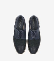 新品未使用 COLE HAAN コールハーン オリジナルグランド ウィングチップ オックスフォード 10M オンブル ブルー レザー デニム mens メンズ_画像5