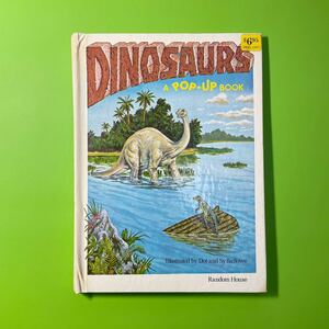 Dinosaurs: A Pop-Up Book / レトロ 英語 しかけ絵本 恐竜 （全12ページ）カバーにシミあり