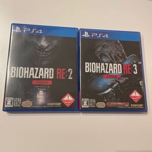 バイオハザードRE:2 バイオハザードRE:3 2本セット PS4 説明書付き