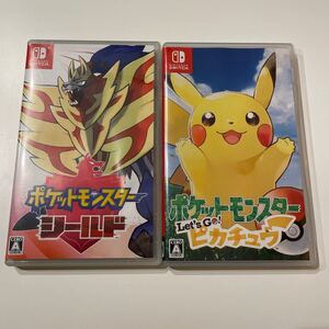 ポケットモンスター Let''s Go ピカチュウ シールド Switch 2枚セット