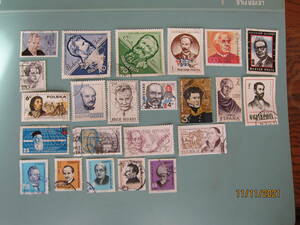 【外国切手D/ヨーロッパ】世界の切手　ヨーロッパ　　使用済み単片　　　23枚セット　　　　送料無料!!⊿