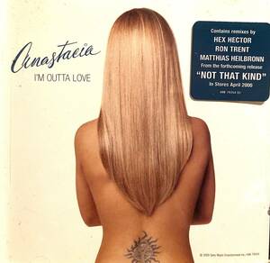 CLUB/HOUSE/Anastasia-I’m Outta Love/U.S.Maxi CD/5 Tracks/アナスタシア-アイム アウタ ラブ-アメリカ盤CDリミックスシングル。
