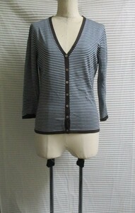  Ballsey BALLSEY silk silk knitted cardigan border 