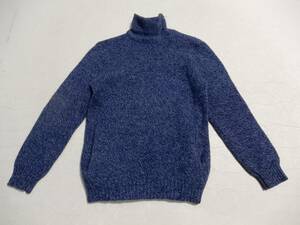 [ free shipping ] Hollywood Ranch Market! sleeve .[H] embroidery attaching :sheto Land knitted : high‐necked sweater * size 1; there is defect 