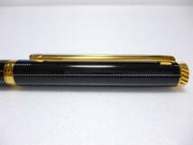 ダンヒル　dunhill　ニュージェムライン　ボールペン　NZ2812　ブラック（ストライプ）＆ゴールド　極美品！！_画像2