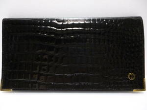  rare!! Dunhill dunhill black ko type pushed . long wallet new goods!!