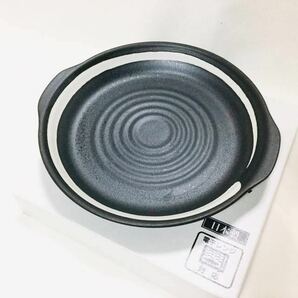 新品*レンジで簡単 深型お手軽プレート*日本製 美濃焼 陶器 大皿 皿 黒*即決の画像1