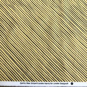 ロラライハリス Quirky bias stripe イエロー生地