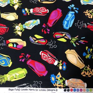 ロラライハリス Bags Full 黒生地