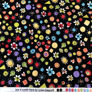 ロラライハリス Joys 黒生地