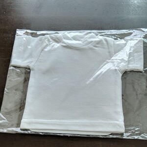 制作用 ミニTシャツ 無地白