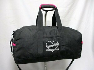 【O117】SIMPLIFY/シンプリフィ◇2wayボストンバッグ　BK　W47cm