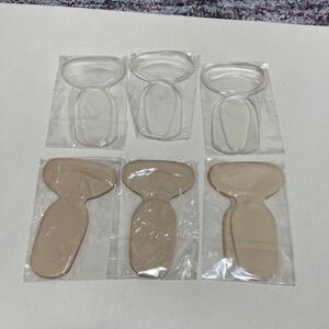 ベージュ クリア フリーサイズ 靴ずれ防止パッド 足裏サポート かかと 土踏まず 痛みや衝撃を軽減 シリコン 12枚 6足 アクアランド