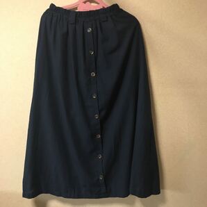 ロングスカート ネイビー