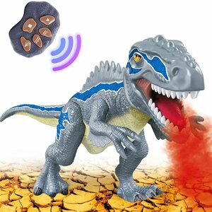 リモコン動物の電気RCスプレー恐竜の子供たちのペットのおもちゃティラノサウラスレックス歩く男の子の子供たちの贈り物のための光の音