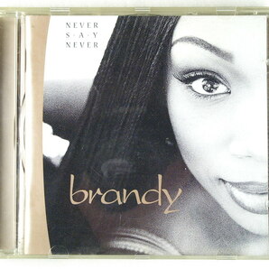 ブランディ BRANDY ”NEVER SAY NEVER” 輸入盤 英語歌詞付 中古CD