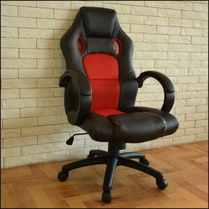【新品未使用】62R15 ゲーミングチェア オフィスチェア 昇降式 ロッキング 回転式 ハイバック 事務椅子(検 展示品アウトレット展示処分品