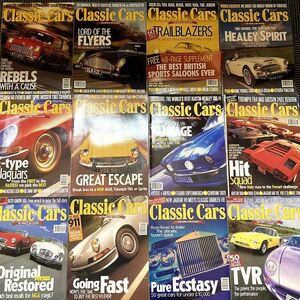 B1463　1997年「CLASSIC CARS」クラシックカー 12冊SET 英国旧車雑誌　英国車 カスタム 古本　雑誌 旧車　ビンテージ　自動車