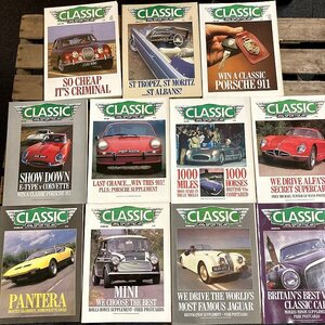 B1501　1988年　11冊セット「CLASSIC AND SPORTSCAR」英国旧車雑誌　英国車 雑誌 旧車　ビンテージ　クラシックカー　自動車