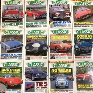B1506　1993年　12冊セット「CLASSIC AND SPORTSCAR」英国旧車雑誌　英国車 雑誌 旧車　ビンテージ　クラシックカー　自動車