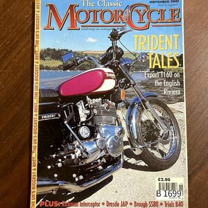 B1699 2001　 「The Classic MOTOR CYCLE」クラシックモーターサイクル 英国　旧車雑誌　英国車 古本　雑誌 旧車　ビンテージ　自動車