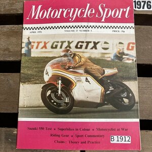 B1912 1976 [MOTORCYCLE SPORT] motorcycle sport Classic bike motorcycle old car magazine Britain car old car Vintage 