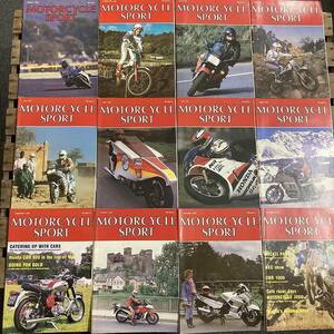 B1923　1987　12冊セット「MOTORCYCLE SPORT」モーターサイクルスポーツ クラシック バイク　オートバイ 英国車 旧車　ビンテージ