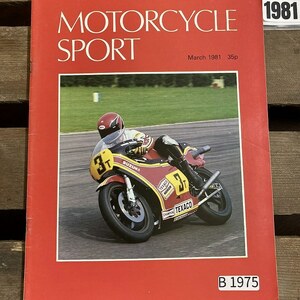 B1975　1981　「MOTORCYCLE SPORT」モーターサイクルスポーツ クラシック バイク　オートバイ 英国車 旧車　ビンテージ