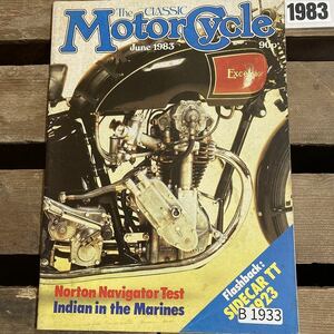 B1933　1983　 「THE CLASSIC MOTORCYCLE」クラシックモーターサイクル 旧車 　オートバイ　ヴィンテージバイク　英国車 　ビンテージ