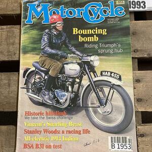 B1953　1993　 「THE CLASSIC MOTORCYCLE」クラシックモーターサイクル 旧車 　オートバイ　ヴィンテージバイク　英国車 　ビンテージ