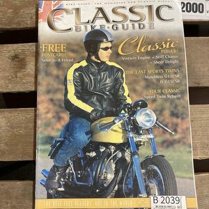 B2039　2000　「CLASSIC BIKE GUID」クラシックバイクガイド　クラシックカー　英国車 カスタム 古本　雑誌 旧車　ビンテージ　自動車