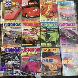 B2056　1992　12冊セット「CUSTOM CAR」カスタムカー　クラシックカー　英国車 カスタム 古本　雑誌 旧車　ビンテージ　自動車