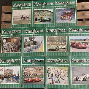 B1757　1965　11冊セット「MOTOR SPORT」モータースポーツ 英国 　旧車雑誌　英国車 古本　 旧車　ビンテージ　自動車 クラシックカー