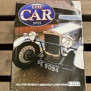 B2212　No.25　「THE CAR」カー　英国 旧車雑誌　英国 旧車 雑誌　クラシックカー　英国車 ビンテージ　自動車 レトロ　