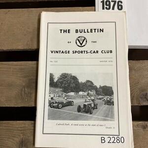 B2280　1976　 「THE BULLETIN THE MORGAN CLUB」モーガンクラブ　クラシック 　オートバイ 英国車 旧車　ビンテージ